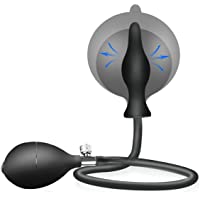 Enlove Plug Anal Inflable de Silicona con Bomba BDSM Plug Anal Estimulación de Expansión Bomba Anal Plug Buttplug Anal…